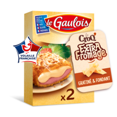 LE GAULOIS Croq' extra fromage 2 pièces 200g