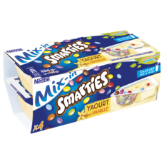 Nestle Smarties Et Yaourt Gout Vanille 4x1g Pas Cher A Prix Auchan