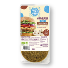 HAPPY BIO VEGGIE Happyburger au tofu et champignons bio 160g