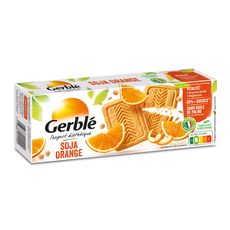 GERBLE Biscuits soja orange sans huile de palme sachets fraîcheur 4x5 biscuits 280g