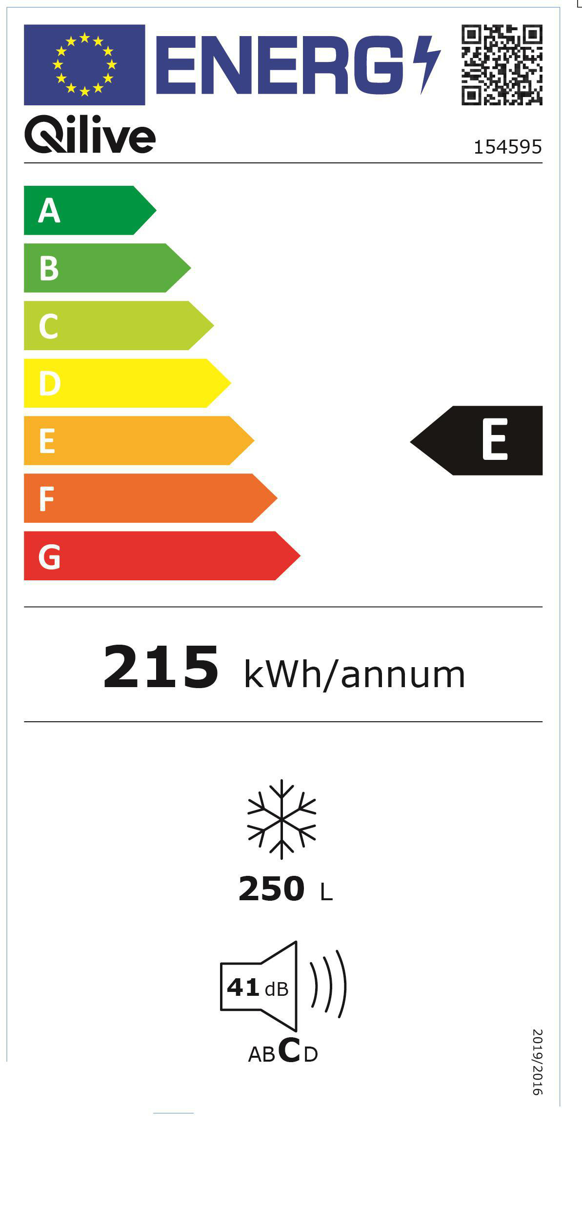 QILIVE Congélateur coffre Q.6842, 290 L, Froid statique, E pas