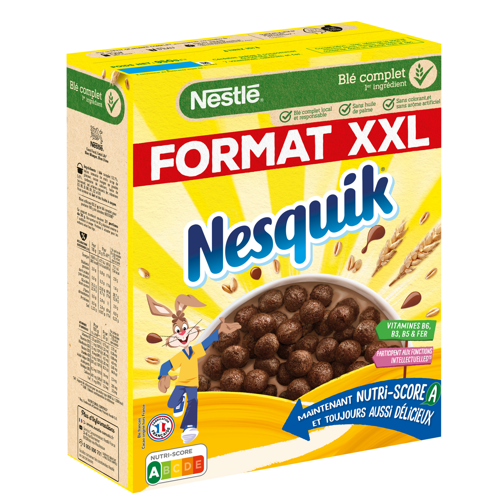 NESQUIK Chocolat en poudre sans arôme artificiel 1kg pas cher 