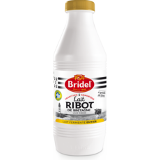 BRIDEL Lait fermenté entier Ribot de Bretagne bouteille 1l