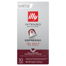 ILLY Capsules de café intenso 100% arabica compatibles Nespresso 10 capsules 57g