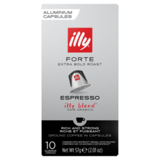 ILLY Capsules de café forte 100% arabica compatibles Nespresso 10 capsules 57g