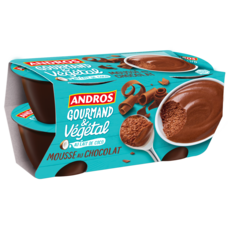 ANDROS Gourmand & Végétal - Mousse au chocolat 4x55g