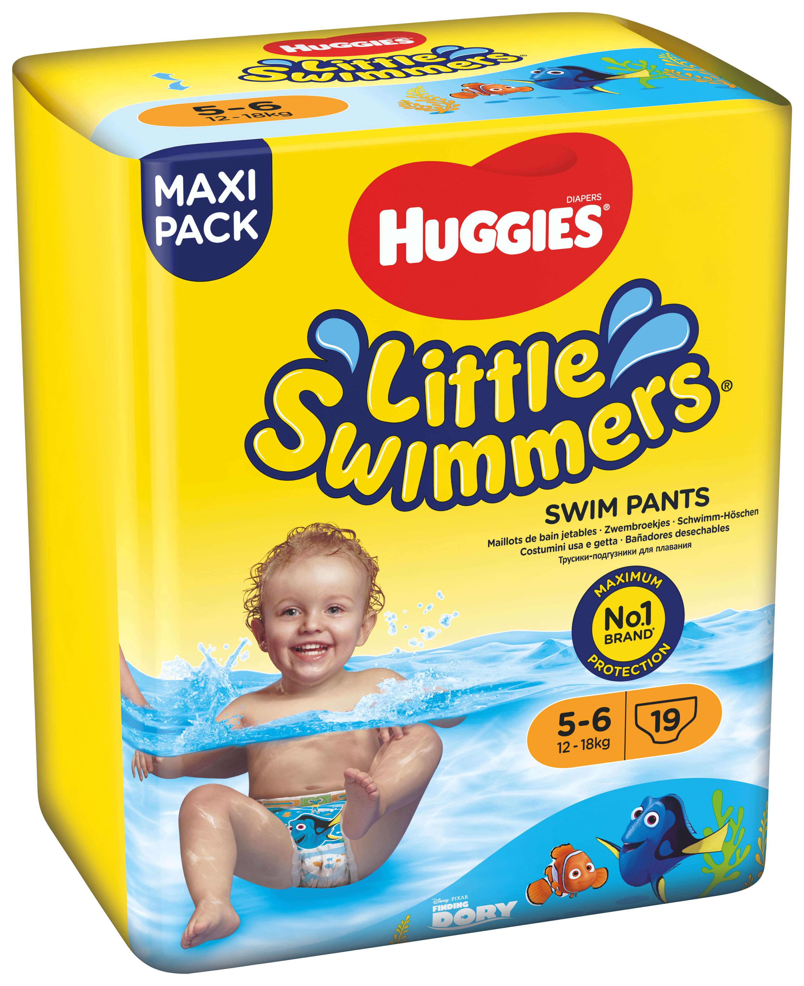 HUGGIES Couche de piscine jetable Little Swimmers, taille 3-4, lot de 12 -  Bien-être-enfants