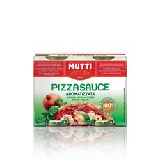 MUTTI Sauce pizza aromatisée à l'origan oignon et basilic 100% Italie 2x400g