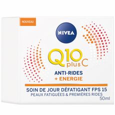 NIVEA Q10 Plus C soin de jour anti-rides energie peaux fatiguées & 1ères rides 50ml