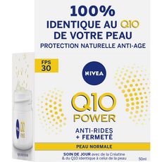 NIVEA Q10 Power soin de jour anti-rides et fermeté FPS30 peau normale 50ml