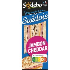 SODEBO Sandwich Suédois jambon cheddar 135g