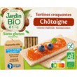 JARDIN BIO ETIC Tartines de châtaignes craquantes sans gluten ni sucres ajoutés 2 sachets 150g