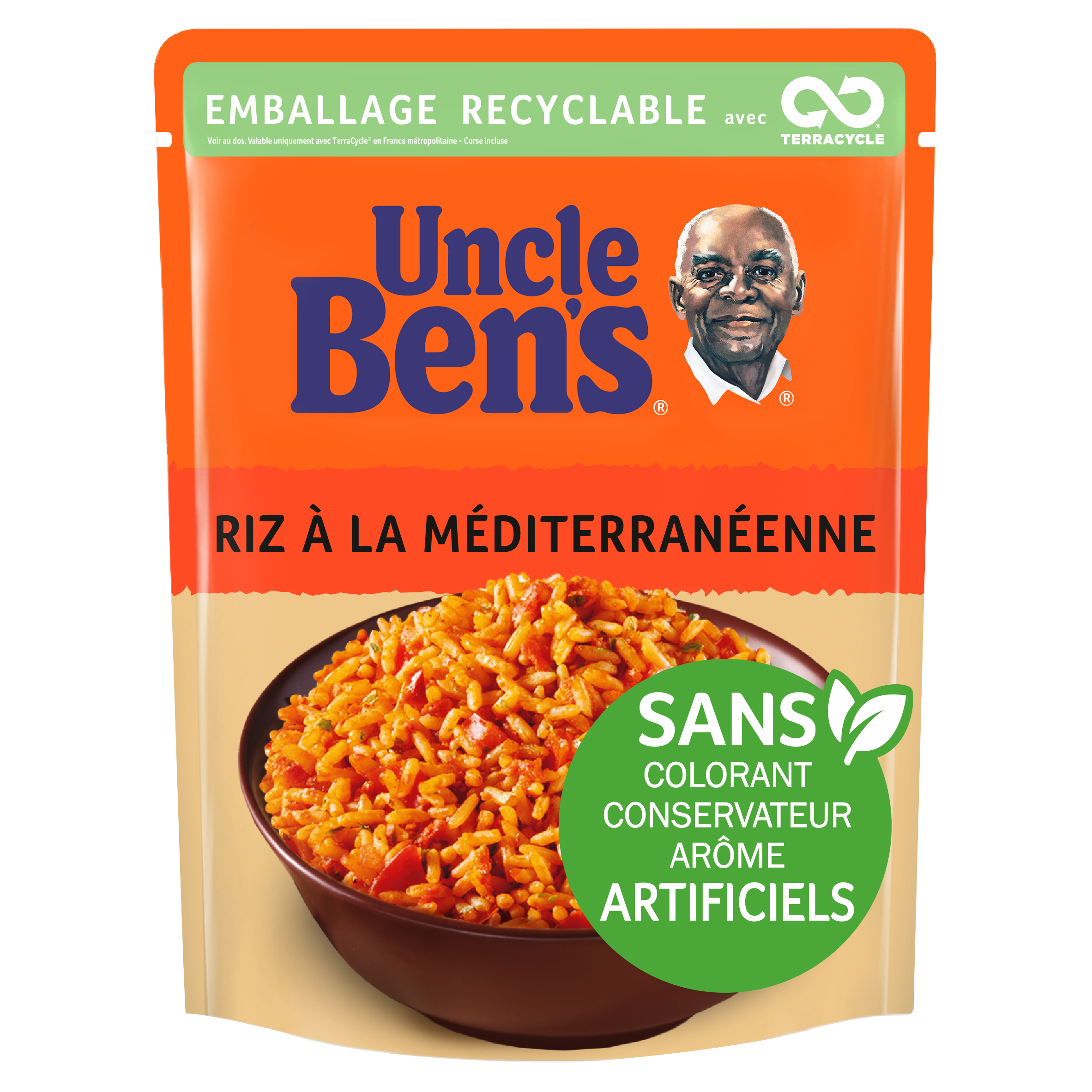 BEN'S ORIGINAL Riz à la méditerranéenne sachet recyclable prêt en 2 min 1  personne 250g pas cher 