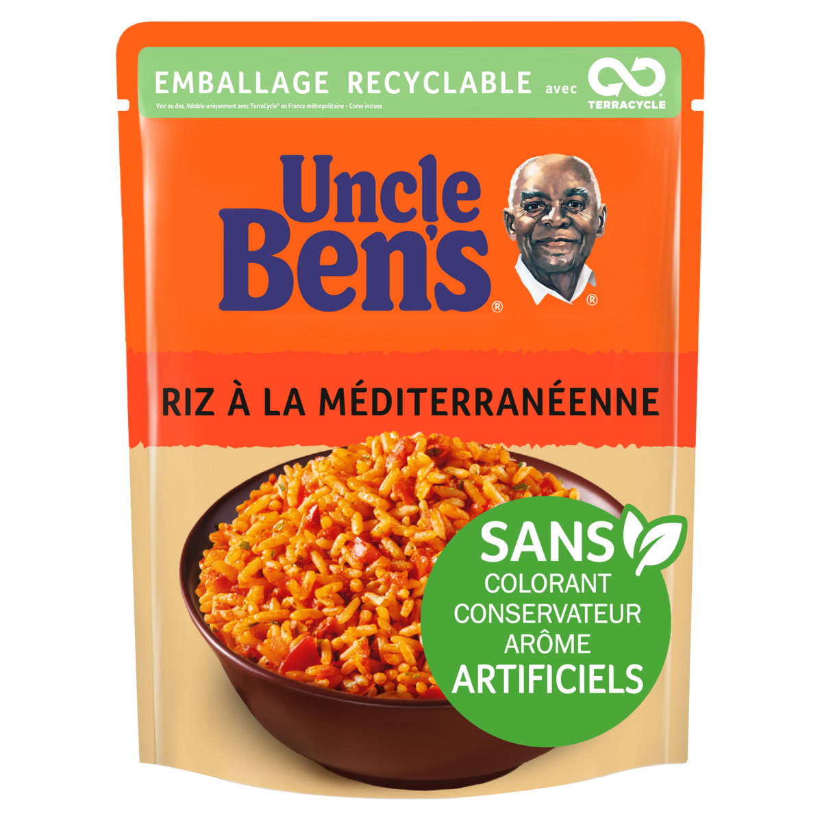 BEN'S ORIGINAL Riz à la méditerranéenne sachet recyclable prêt en 2 min 1  personne 250g pas cher 