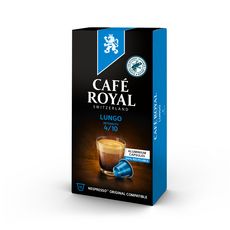 CAFE ROYAL Capsules de café lungo compatibles Nespresso 10 dosettes 52g