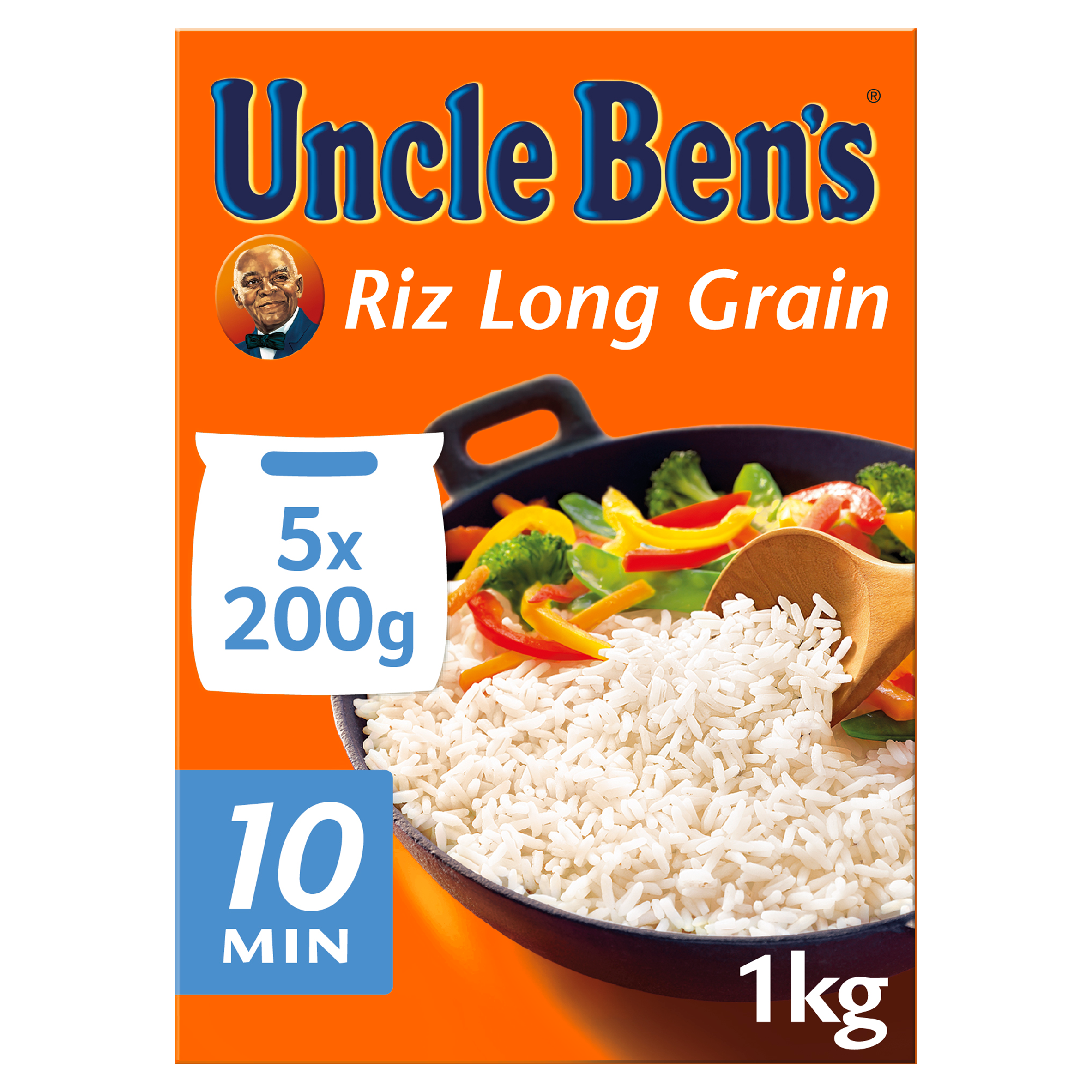 BEN'S ORIGINAL Riz long grain en sachets 5 sachets 1kg pas cher 