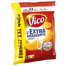 VICO Chips nature extra craquantes fabriqué en France sans conservateur maxi format 440g