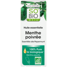 SO BIO ETIC Huile essentielle de menthe poivrée 100% bio 10ml