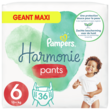 PAMPERS Couches culottes Harmonie pants taille 6 15kg + 36 couches