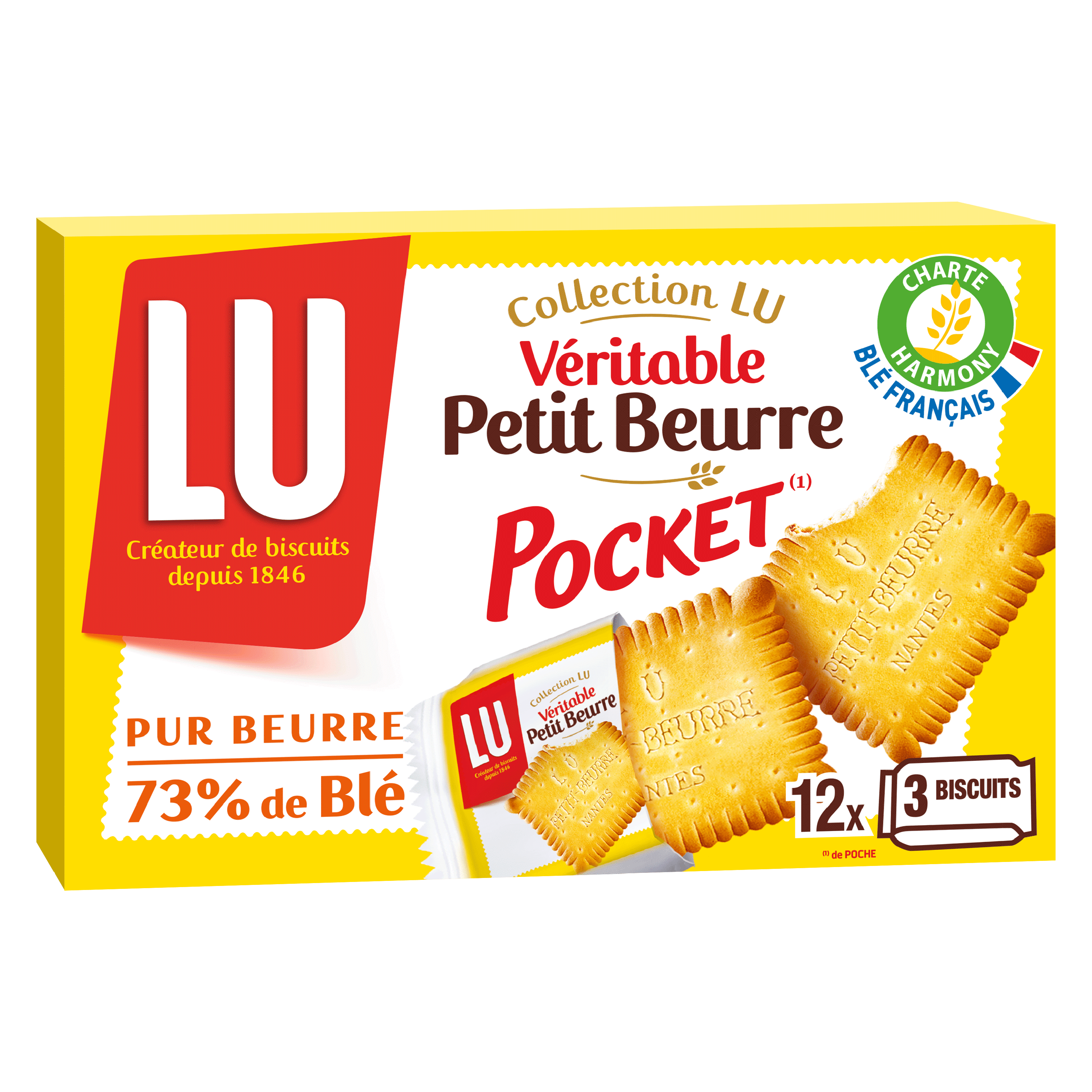 LU Biscuits véritable petit beurre 48 biscuits 400g pas cher 