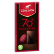 COTE D'OR Tablette de chocolat noir extra dégustation 70% 1 pièce 100g