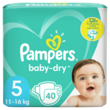 PAMPERS Baby-dry couches taille 5 (11 à 16kg) 40 couches
