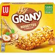 GRANY Barres de céréales aux noisettes et 5 céréales 6 barres 125g
