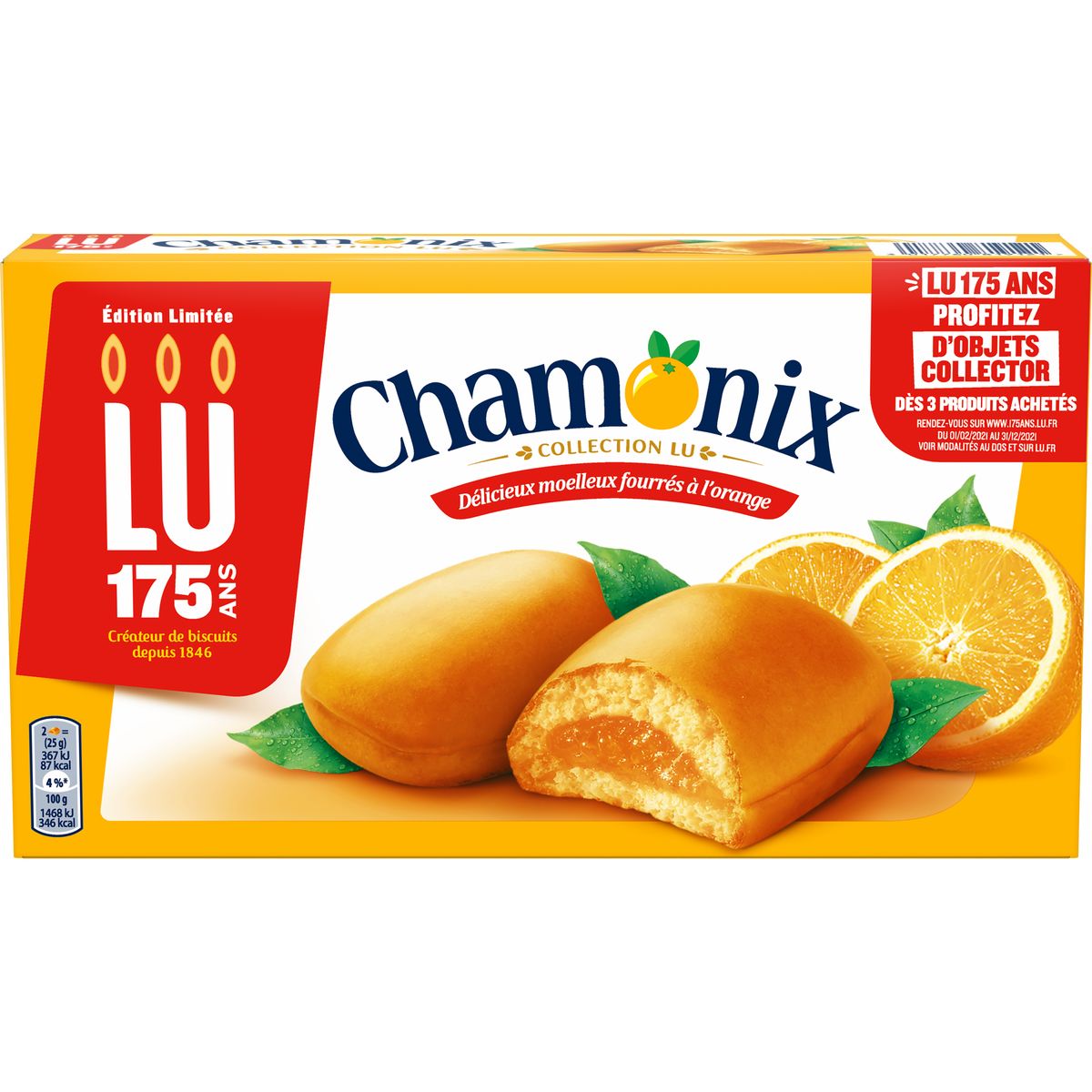 Lu Chamonix Moelleux Fourres A L Orange 250g Pas Cher A Prix Auchan