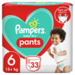 PAMPERS Baby-dry pants couches-culottes taille 6 (15kg+) 33 couches