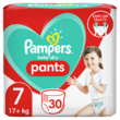 PAMPERS Baby-dry pants couches-culottes taille 7 (17kg+) 30 couches