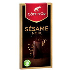 COTE D'OR Tablette de chocolat noir dégustation au sésame 100g