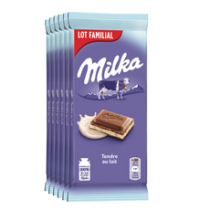MILKA Tablette de chocolat tendre au lait du Pays Alpin 6 pièces 6x100g