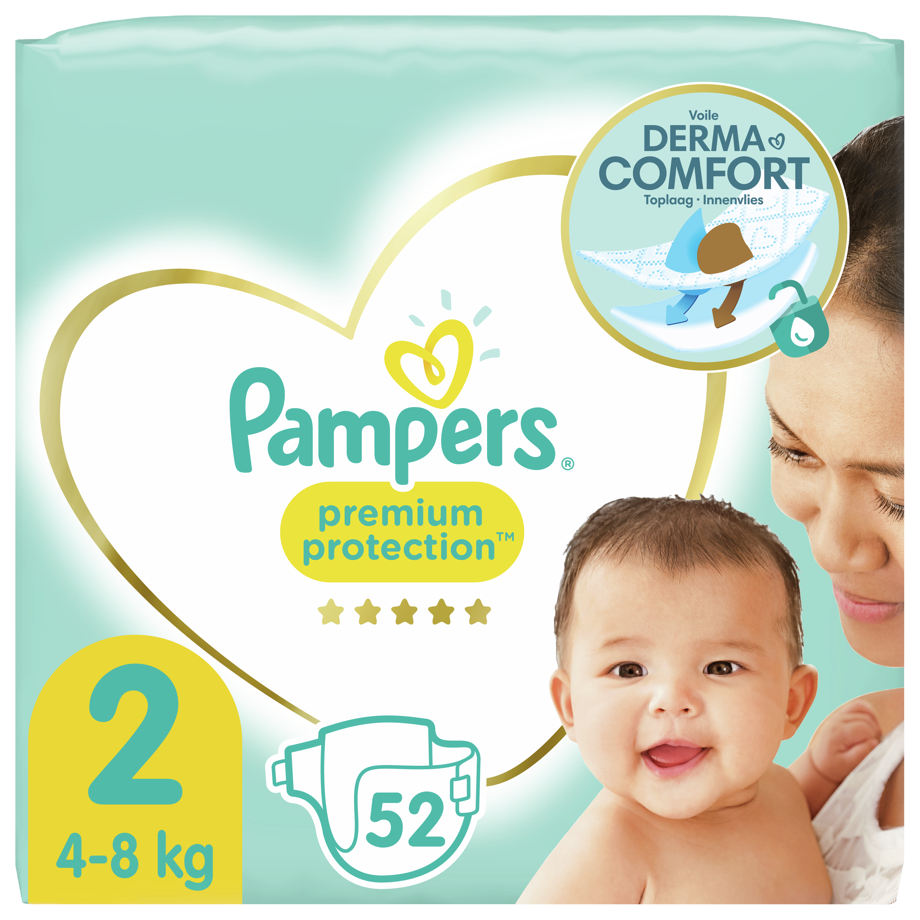 Couches Pampers Premium Protection Taille 5 - 52