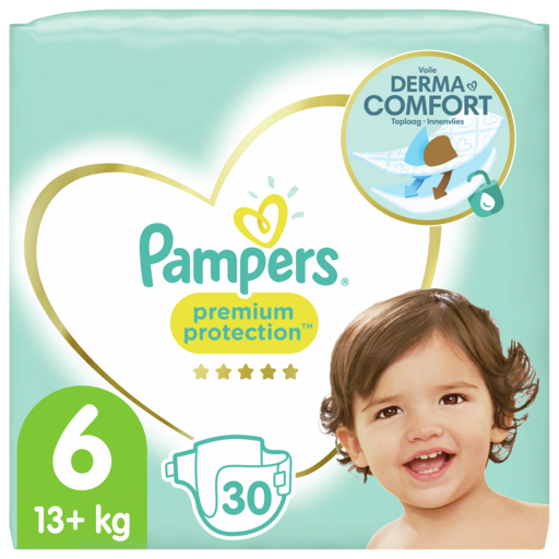 Pampers Premium Protection Taille 6, 30 Couches disponible et en vente à La  Réunion   - Shopping et Courses en ligne, livrés à domicile ou  au bureau, 7j/7 à la Réunion