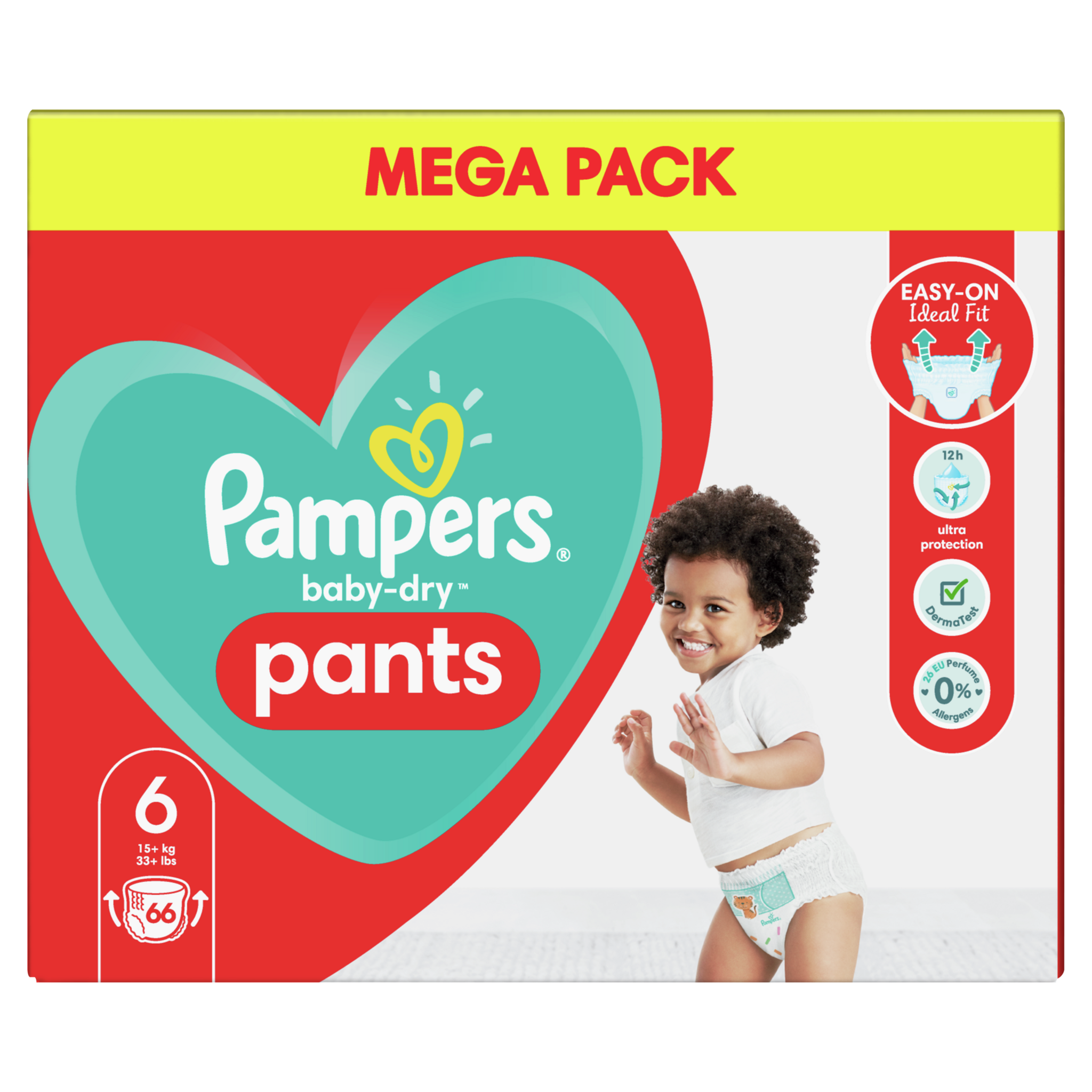 Pampers Baby Dry PANTS, taille 6, 80 couches