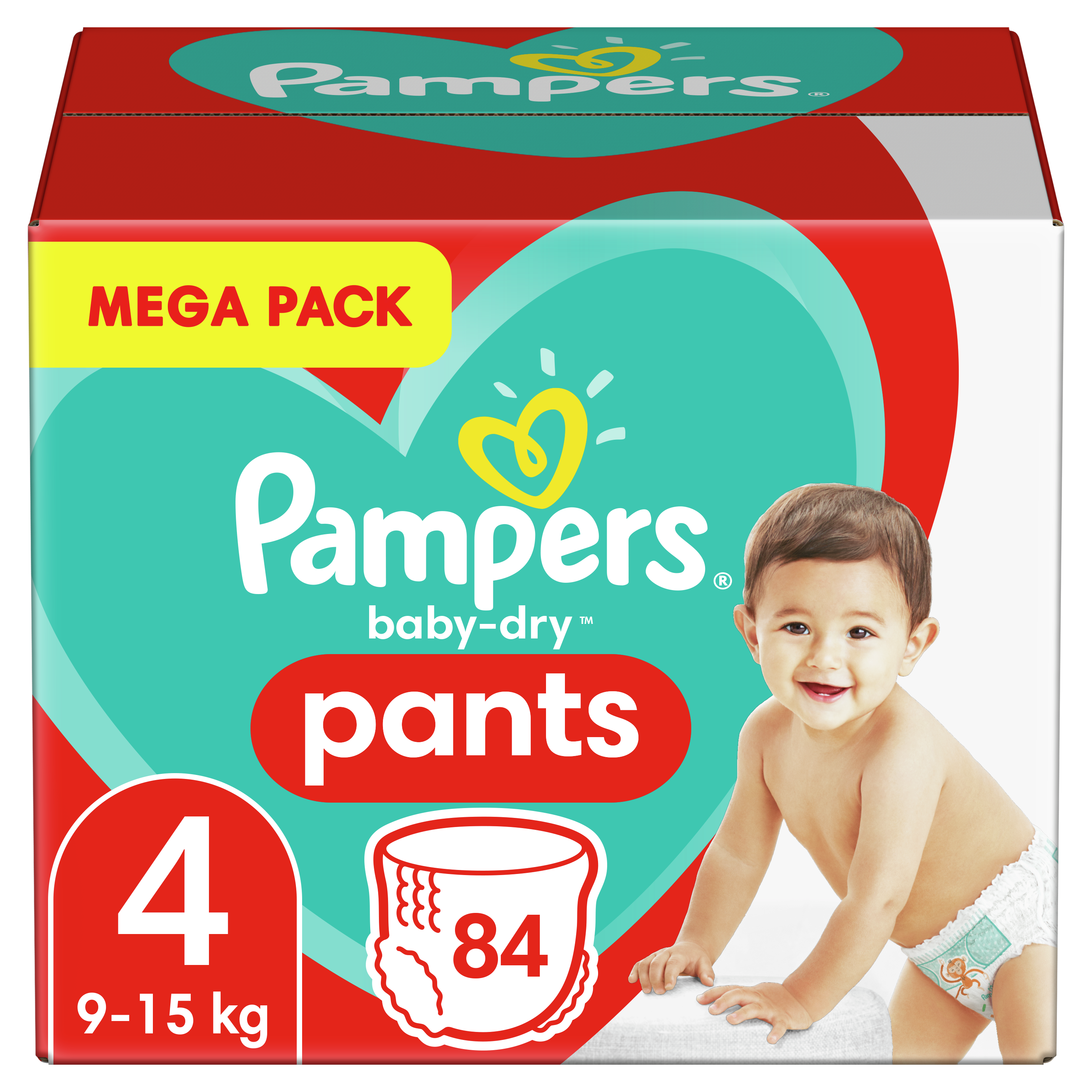 PAMPERS Baby Dry Pants Taille 4+, 9-15 kg, 38 couches culottes