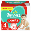 PAMPERS Baby-dry pants Couches-culottes taille 4 (9-15kg) 84 couches