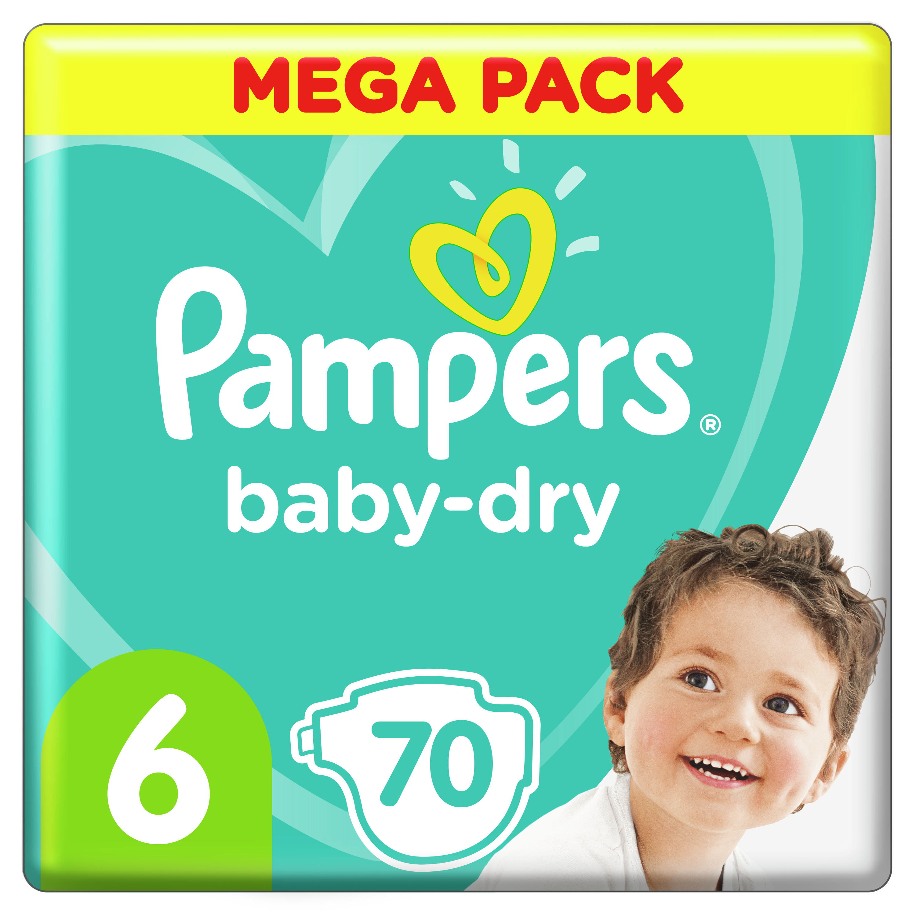 Couches Baby Dry, taille 6, format jumbo, 21 unités – Pampers : Couche