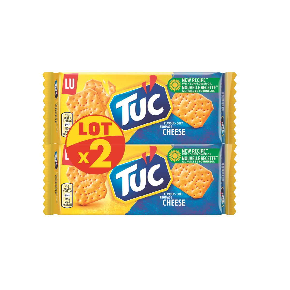 Tuc Crackers Salés Paquet de 100 g - Lot de 12 