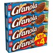 GRANOLA Biscuits sablés nappés de chocolat au lait  4 paquets  4x200g