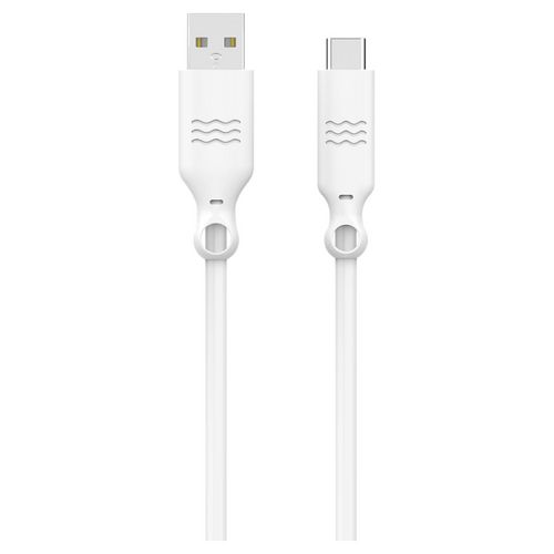 Câble de charge USB A vers USB C - 3A - 1.2 m - Blanc