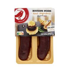 Auchan Boudin Noir Aux Oignons 2 Pieces 250g Pas Cher A Prix Auchan