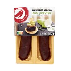 Auchan Boudin Noir Aux Pommes 2 Pieces 2x125g Pas Cher A Prix Auchan