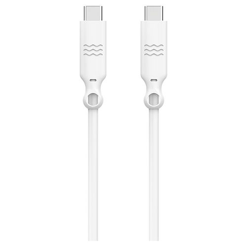Câble de charge USB C vers USB C - 3A - 1.2 m - Blanc