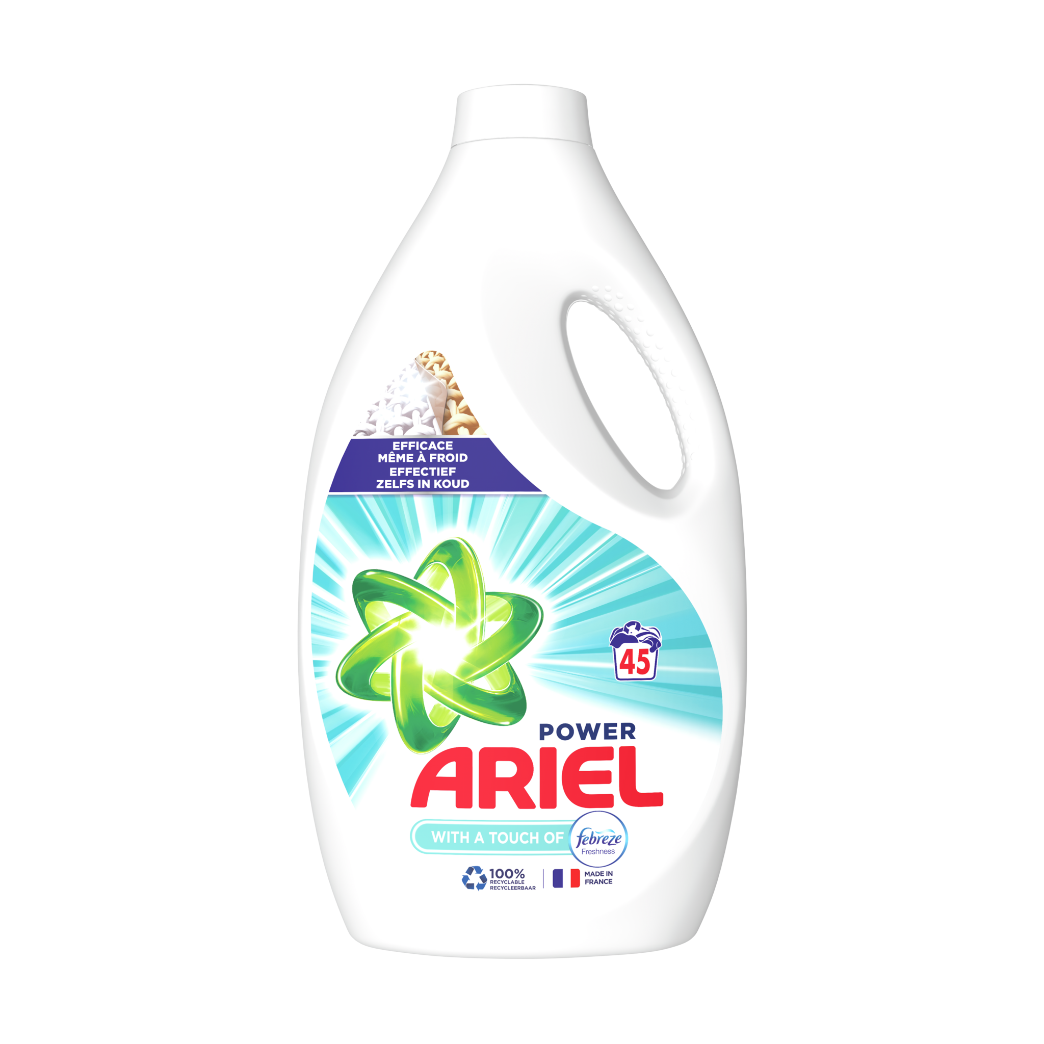 Ariel - Lessive liquide power peaux sensibles 31 lavages - Supermarchés  Match