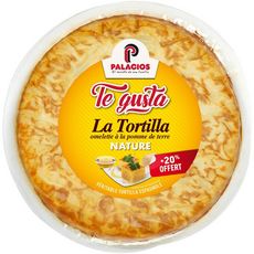 TE GUSTA Tortilla omelette de pomme de terre nature 500g +20% offert