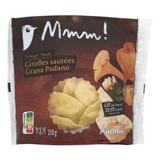 AUCHAN GOURMET Grandi Tondi girolles sautées parmesan  2 portions 250g