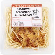AUCHAN LE TRAITEUR Spaghetti à la bolognaise 300g