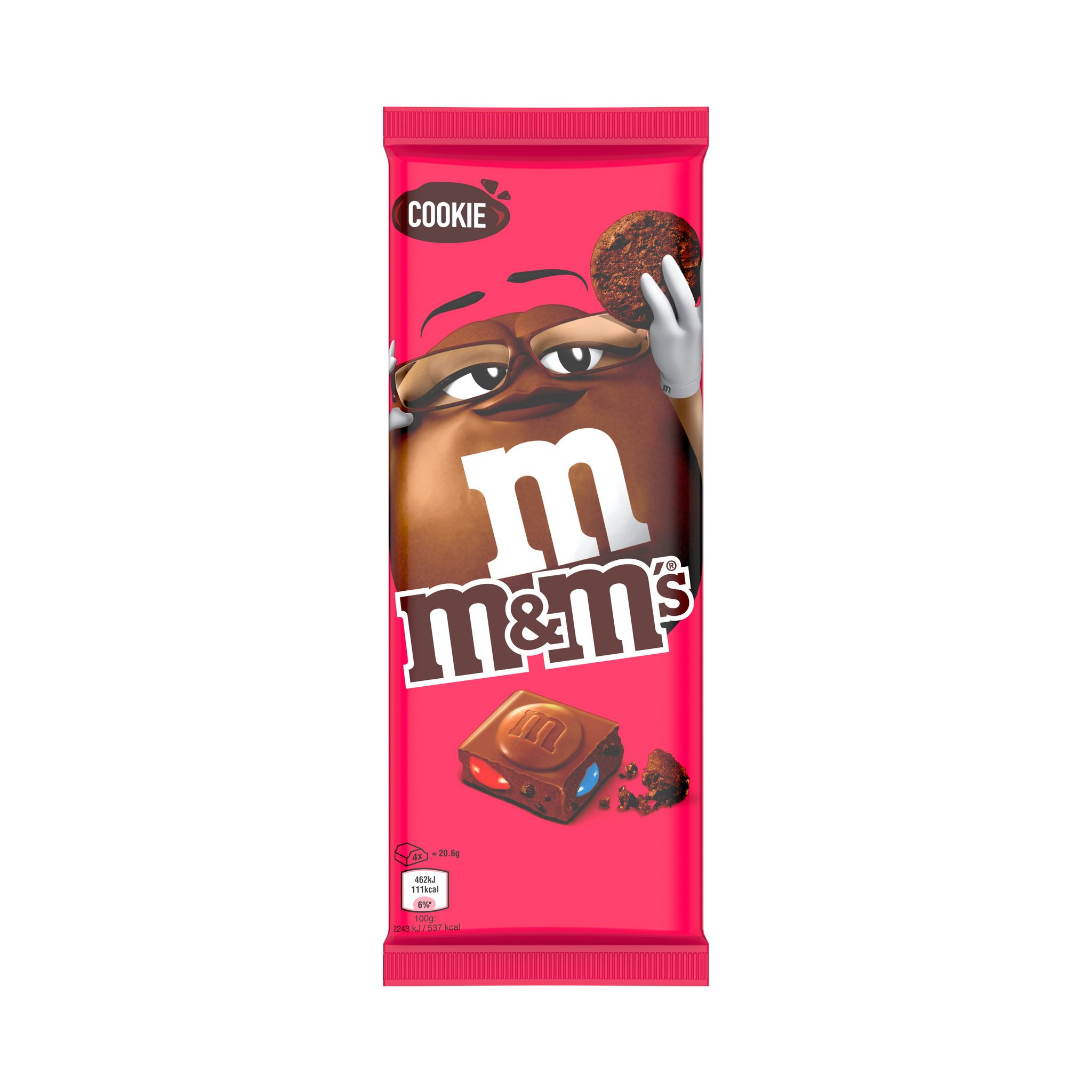 M&M'S Tablette de chocolat au lait avec M&M'S minis et éclats de