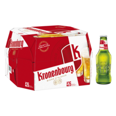 KRONENBOURG Bière blonde 4,2% bouteilles 26x25cl